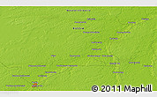 Physical 3D Map of the area around 57° 25' 7" N, 81° 40' 30" E