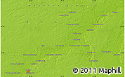 Physical Map of the area around 57° 25' 7" N, 81° 40' 30" E