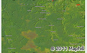 Satellite Map of the area around 57° 25' 7" N, 83° 22' 30" E