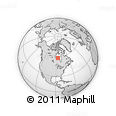 Outline Map of the Area around 57° 25' 7" N, 86° 37' 30" W, rectangular outline