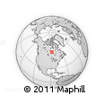 Outline Map of the Area around 57° 25' 7" N, 88° 19' 29" W, rectangular outline