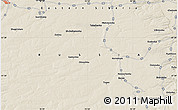 Shaded Relief Map of the area around 57° 25' 7" N, 92° 43' 29" E