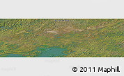 Satellite Panoramic Map of the area around 57° 46' 59" N, 106° 10' 30" W