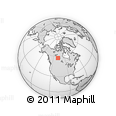 Outline Map of the Area around 57° 46' 59" N, 107° 52' 30" W, rectangular outline
