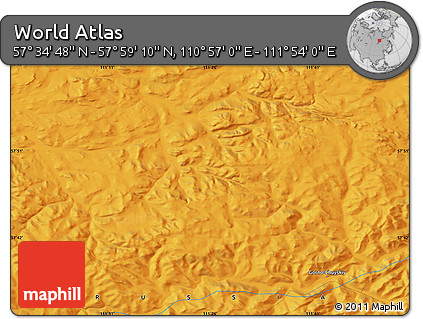 Political Map of the Area around 57° 46' 59" N, 111° 25' 30" E