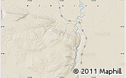 Shaded Relief Map of the area around 57° 46' 59" N, 115° 31' 30" W