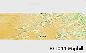 Physical Panoramic Map of the area around 57° 46' 59" N, 123° 19' 29" E