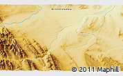 Physical 3D Map of the area around 57° 46' 59" N, 123° 10' 30" W