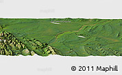 Satellite Panoramic Map of the area around 57° 46' 59" N, 123° 10' 30" W