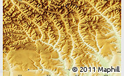 Physical Map of the area around 57° 46' 59" N, 129° 16' 30" E