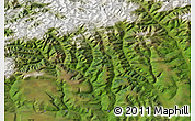 Satellite Map of the area around 57° 46' 59" N, 129° 16' 30" E