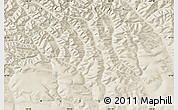 Shaded Relief Map of the area around 57° 46' 59" N, 129° 16' 30" E