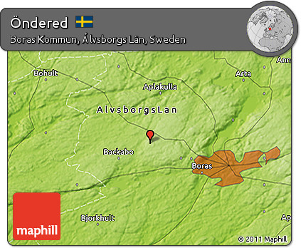 Physical 3D Map of Öndered