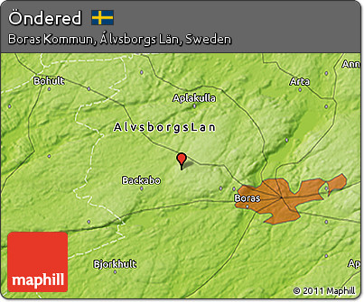 Physical 3D Map of Öndered