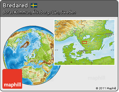 Physical Location Map of Bredared