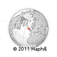 Outline Map of the Area around 57° 46' 59" N, 12° 40' 30" W, rectangular outline