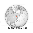 Outline Map of the Area around 57° 46' 59" N, 130° 58' 29" E, rectangular outline