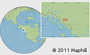 Savanna Style Location Map of the area around 57° 46' 59" N, 131° 40' 30" W
