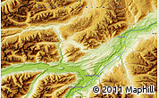Physical Map of the area around 57° 46' 59" N, 131° 40' 30" W