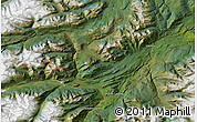 Satellite Map of the area around 57° 46' 59" N, 131° 40' 30" W