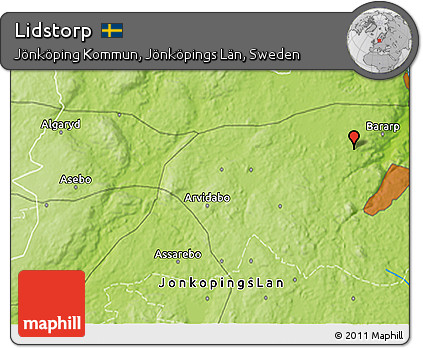 Physical 3D Map of Lidstorp