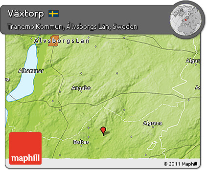 Physical 3D Map of Växtorp