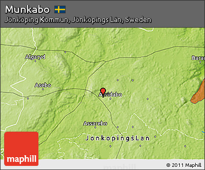 Physical 3D Map of Munkabo