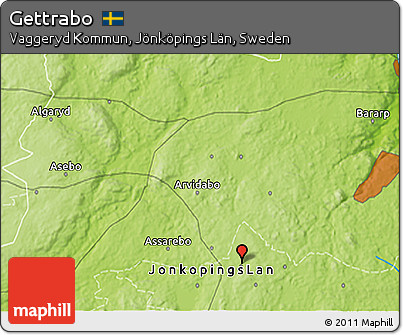 Physical 3D Map of Gettrabo