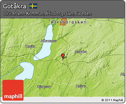 Physical 3D Map of Götåkra