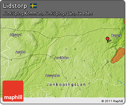 Physical 3D Map of Lidstorp