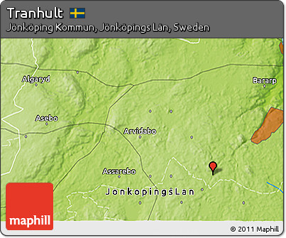 Physical 3D Map of Tranhult