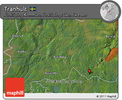 Satellite 3D Map of Tranhult