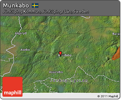 Satellite 3D Map of Munkabo