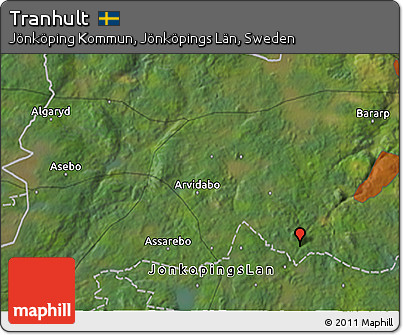 Satellite 3D Map of Tranhult