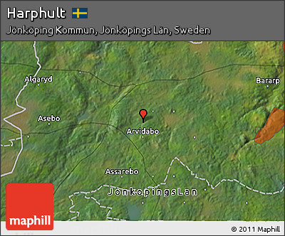 Satellite 3D Map of Harphult