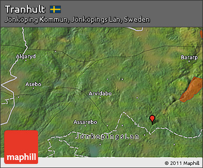 Satellite 3D Map of Tranhult