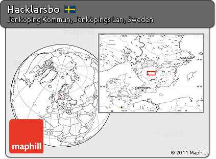 Blank Location Map of Hacklarsbo