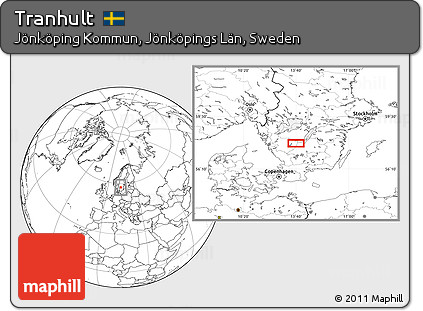 Blank Location Map of Tranhult