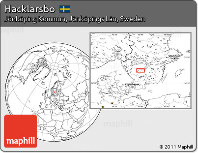 Blank Location Map of Hacklarsbo