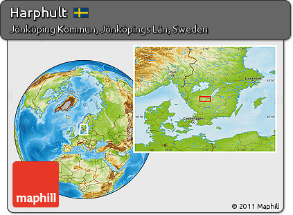 Physical Location Map of Harphult