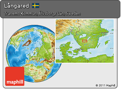 Physical Location Map of Långared