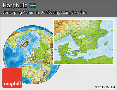 Physical Location Map of Harphult