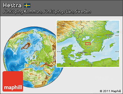 Physical Location Map of Hestra