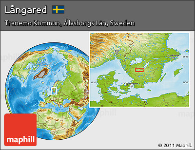Physical Location Map of Långared