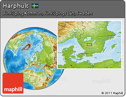 Physical Location Map of Harphult