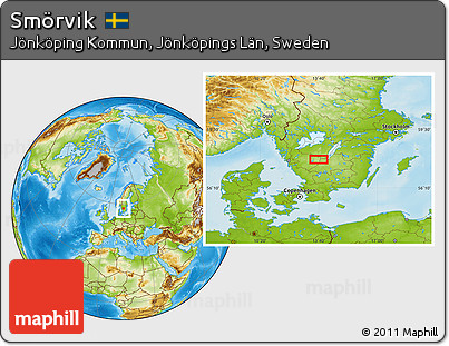 Physical Location Map of Smörvik