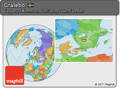 Political Location Map of Grälebo