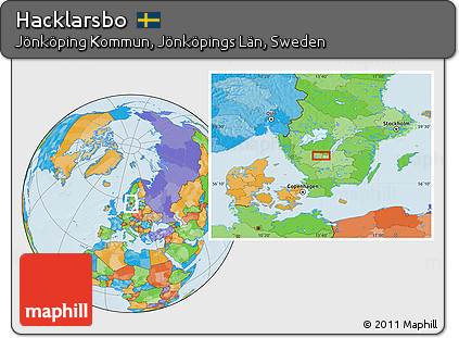Political Location Map of Hacklarsbo