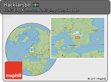 Savanna Style Location Map of Hacklarsbo