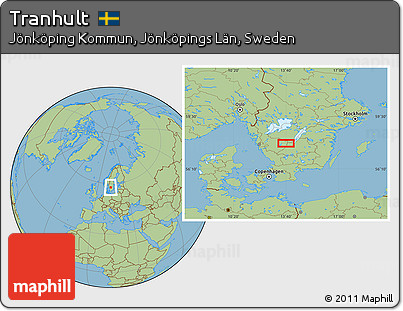 Savanna Style Location Map of Tranhult